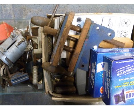 A quantity of engineer and other tools including micro-meters, pin vice set, V blades etc
