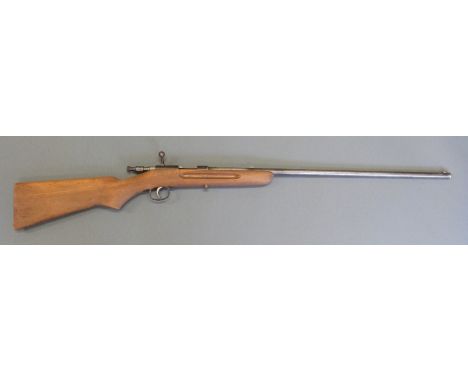 JGA Anschutz 6mm bolt action garden gun with named 23 inch barrel, overall length 103cm, length of pull 34cm, serial number 3