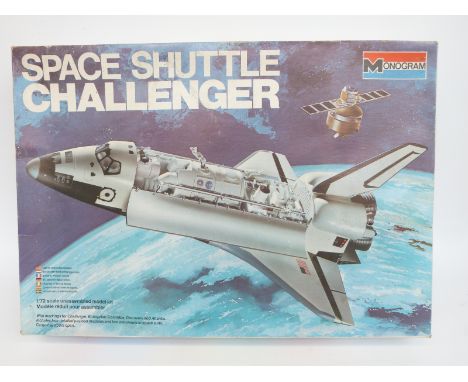 Monogram 1:72 scale model plastic kit Space Shuttle Challenger, in original box