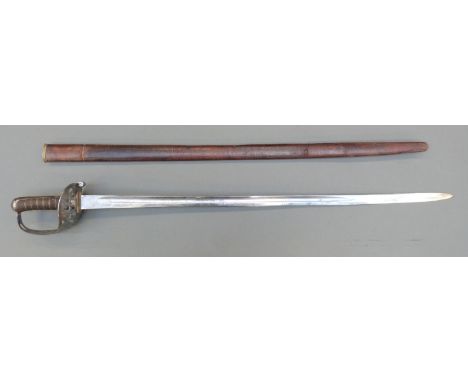 British 1821 pattern Heavy Cavalry dress sword by Wilkinson, numbered 39249, inscribed to blade F.A.C.L 3rd Dragoon Guard and