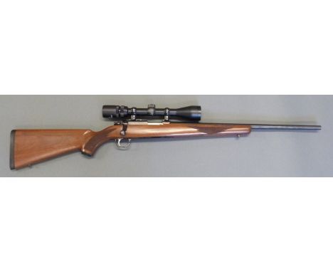 Ruger 77/22 .22 WIN MAG RF bolt action rifle with chequered semi-pistol grip and forend, sling suspension mounts, ASI Supersc