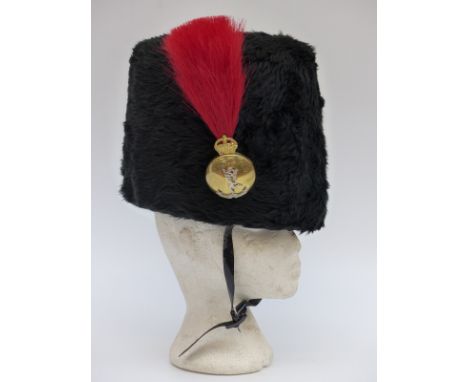 British Army Royal Corps of Signals busby with King's crown badge