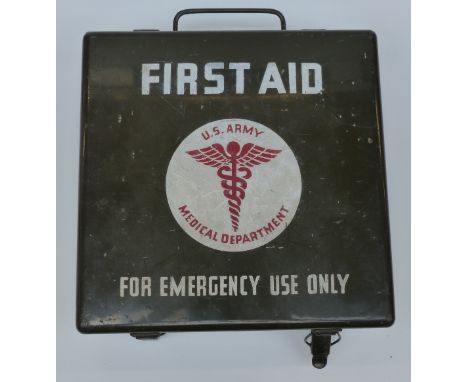 US Army metal First Aid box