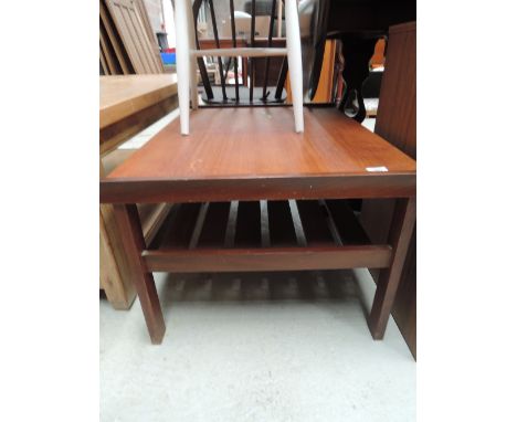 A vintage teak coffee table