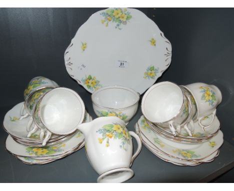 A part tea service by Bell fine bone china