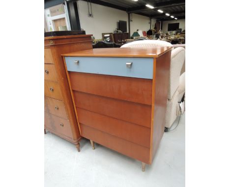 A vintage Avalon chest of 5 drawers