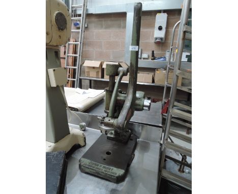 A John Hunt Alma Works Bolton pie press, a beautiful piece of vintage bakery ware