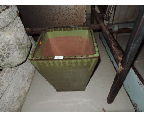 A ceramic planter