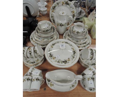 A part tea and dinner service by Royal Doulton Larchmont