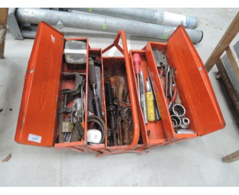 A cantilever tool box and tools