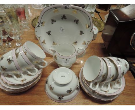 A tea service in bone china