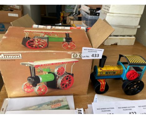 Diecast : Mamod Steam Tractor in excellent cond & boxed along with Czech tin plate tractor 1960s?
