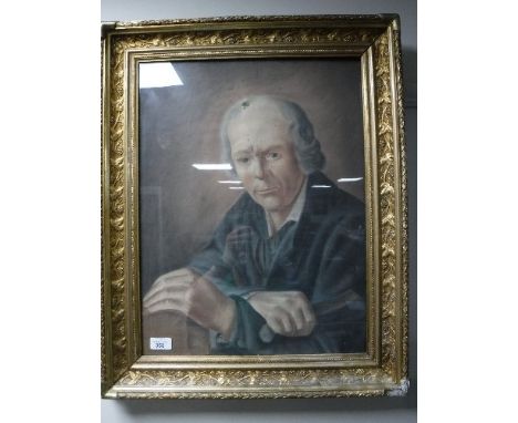 An early 20th century portrait of a gentleman in a gilt composite frame 