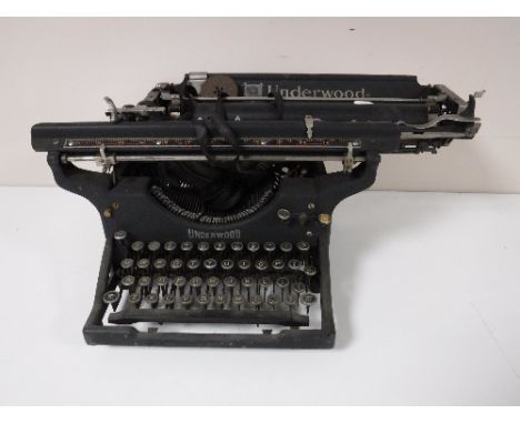 A vintage Underwood typewriter