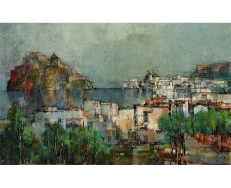 {Paul August Kontny. 1923 Laurahütte (Polen) - 2002 Denver.} Sign. Capri. Öl/Lwd. 75 x 120 cm. R