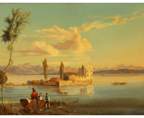 {Robert (Wilhelm Emil) Heck. 1831 - Stuttgart - 1889. War Schüler von Rustige. Bereiste Südfrankreich und Italien.} Verso Nam