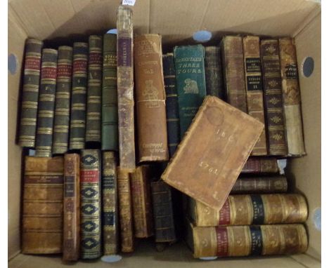 Box of antiquarian books: 'History of England', Sir James Macintosh, published 1830, 'Familiar Wild Flowers', F Edward Hulme,