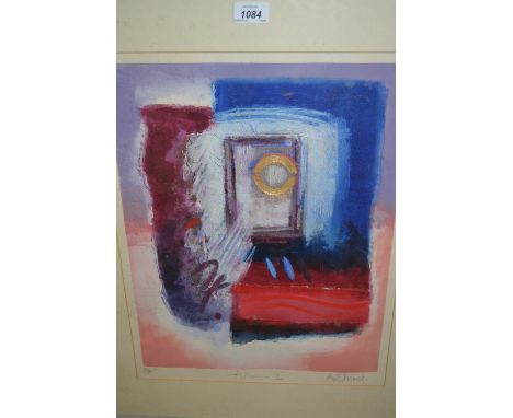 Pair of framed mixed media Limited Edition prints / paintings by A. Shanet, titled ' Arcanium One ' and ' Arcanium Two ', num