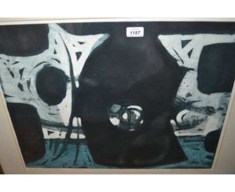 John R. Brunsdon, artist signed Limited Edition proof print, ' Flight out of Water ', No. 34 of 50, 18ins x 23.5ins, framed