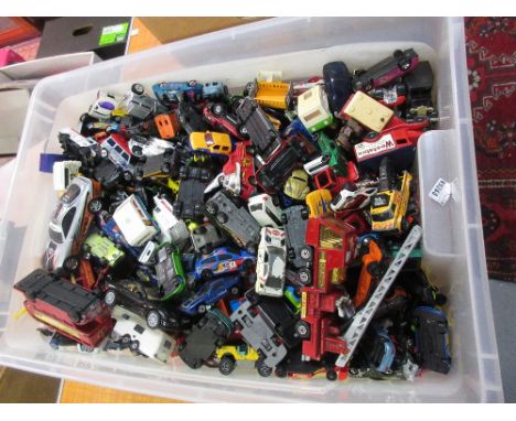 Large quantity of various play worn die-cast metal model vehicles