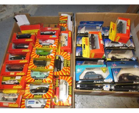 Two boxes of Solido die-cast boxed model vehicles