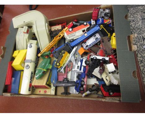 Quantity of die-cast metal and other model vehicles etc, folder containing a small quantity of Airforce related photographs, 