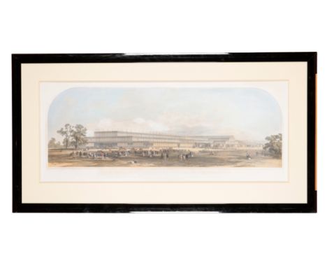 GEORGE HAWKINS II (1819-1852) 'Building for the Great Exhibition, London 1851' lithograph, published by Ackermann, printed by