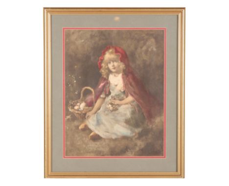 ROBERT WALKER MACBETH (1848-1910) 'Lady with a basket and Lurchers'signed in pencil to the margin, etching, the image 26.5cm 
