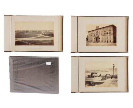 A Good Album of India, Calcutta, by Samuel Bourne, Large album containing 14 albumen prints inscribed Bourne. Each print is 8