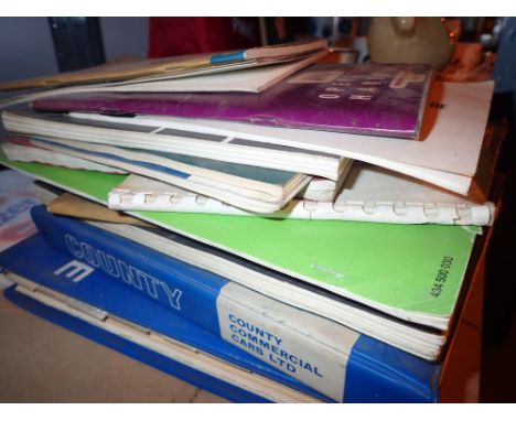 Quantity of tractor and vehicle service manuals 