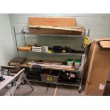 Metro Rack w/ Assorted Building Supplies, Tools