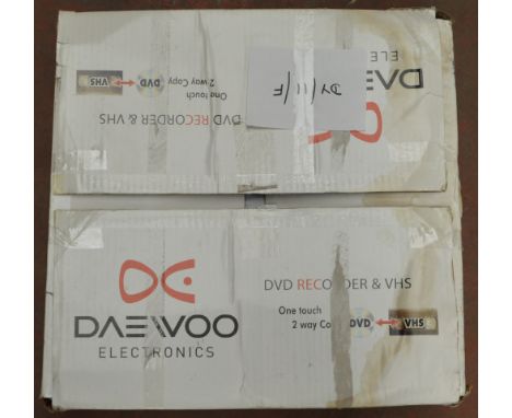 POLICE: A Daewood DVD Recorder & VHS [VAT ON HAMMER PRICE] [NO RESERVE]