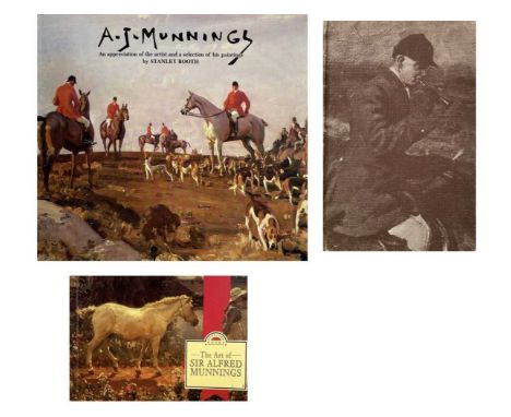 Three books.'The Art of Sir Alfred Munnings'. Postcard Books. Published 1993 Grange Books, An Imprint of Books & Toys Ltd. Ha