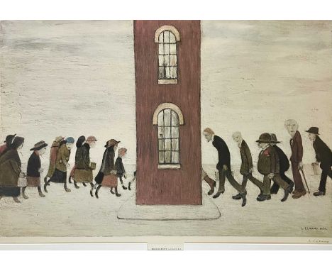 L. S. LOWRY R.A (1887-1976)Meeting PointLithographSigned in pencil, lower rightFine Art Trade Guild blind stamp numbered 017 