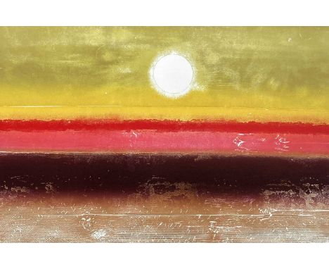 Michael ROTHENSTEIN (1908-1993)Sunrise at 36,000 Feet, 1973Relief and screenprintSignedNumbered 9/90Image size 48 x 71cmSheet