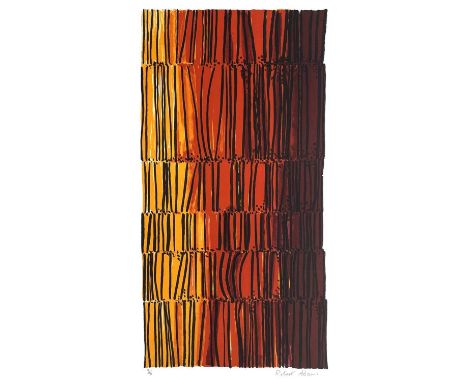 Robert ADAMS (1917-1984)Screen Form, 1973LithographSignedNumbered 9/90Image size 56 x 28.5cmSheet size 77.5 x 57cmPart of The