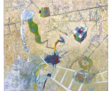 Anthony LIGHT (XX-XXI)Towards InfinityOil on boardSigned and titled to the verso and dated 200153.5cm x 60cm Anthony Light is