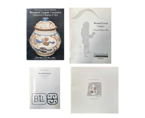 Four books.'Concept and Form: Bernard Leach'. Emmanuel Cooper. Exhibition catalogue. Penlee House Gallery & Museum Penzance.'