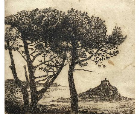 Eleanor HUGHES (1882-1959)St Michael's MountEtching10.5x12.5cmProvenance: From the Estate of Robert Morson &amp; Eleanor Hugh