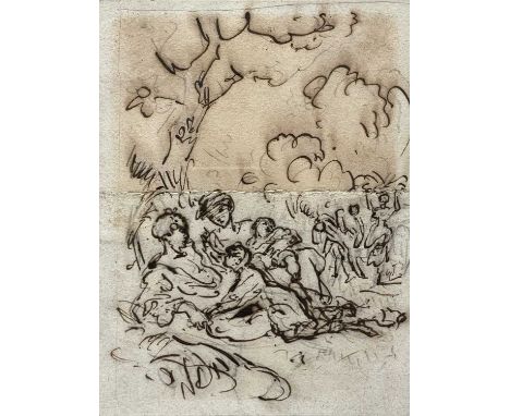 Old Master DrawingInk and pencil on two sheets of paper16x12cm