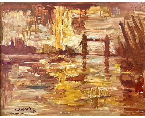 Lawrence James ISHERWOOD (1917-1988)Tower BridgeOil on boardSigned, inscribed to verso40x50cmThere is a small amount of dust 