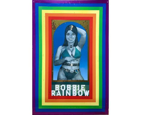 Peter BLAKE (1932)Bobbie Rainbow (2001)Lithograph on tinSigned66 x 44cm1735/2000 There are signs of abrasion and rusting pres