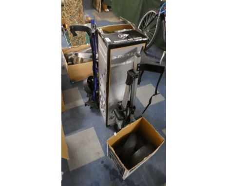 An Aluminum Dunlop Golf Trolley and Two Others