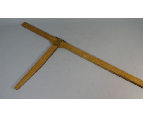 A Brass Mounted Horse Measuring Stick 