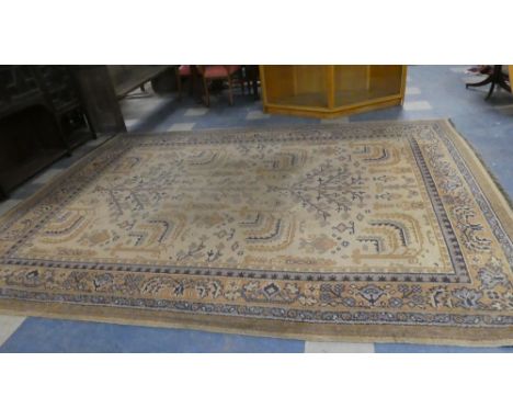 An Antique Oushak Turkish Carpet Square, 360cm x 275cm 