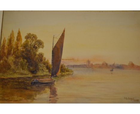 Five unframed watercolours, shipping scenes by Sydney Maiden, C.A. Wilkinson, Bernard P. Batchelor and others