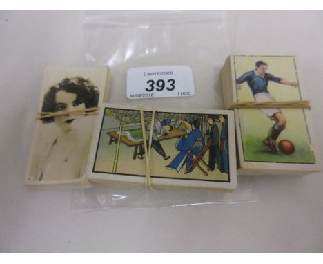 Two sets of vintage Chinese cigarette cards and Daily Life together with a quantity of glamour cigarette cards