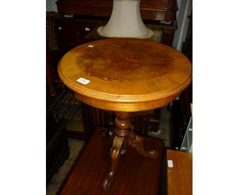 Two reproduction tripod occasional tables