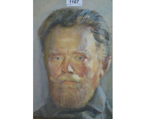 Two early 20th Century watercolour head and shoulder portraits of Major Zebre, signed, Kovacs Agoston and G. Hodi and another