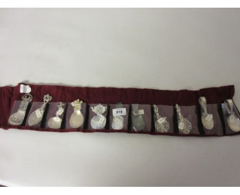 Eleven mainly caddy spoons to include: Danish, Dutch and English
